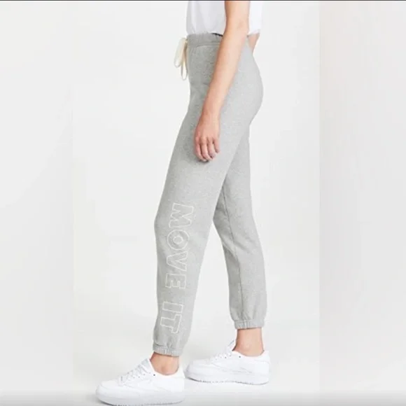 MOTHER Gray 'MOVE IT' Track Joggers - Picture 2 of 5
